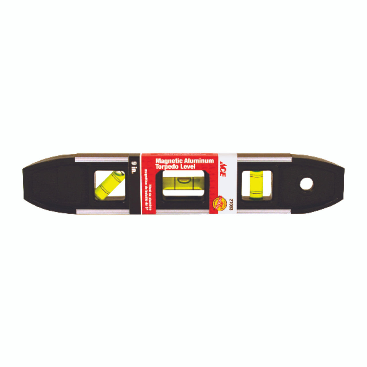 level torpedo 9 inch 3 vial ace spirit level 9 in. alignment tool