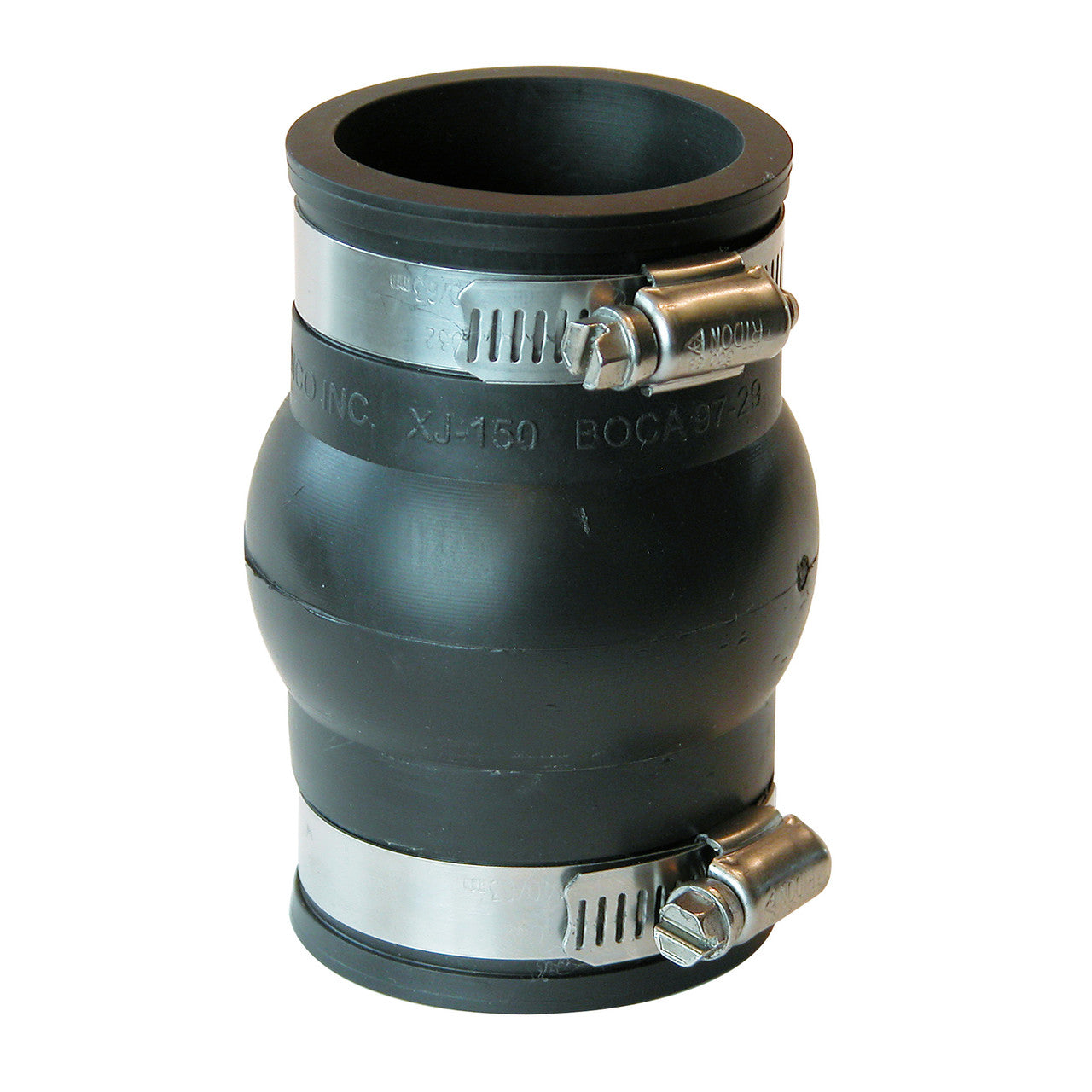 Fernco no-hub coupling 1/2 inch flexible neoprene rubber DWV