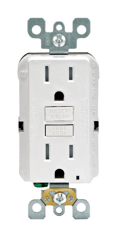 gfi smartlock receptical tr 15 amp white electrical supply