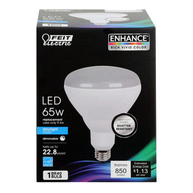FEIT Electric BR40 E26 (Medium) LED Bulb Daylight 65 Watt Equivalence 1 pk