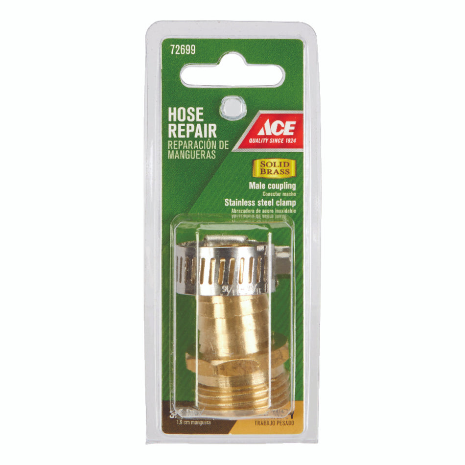 Ace 3/4 in. Hose Barb x 3/4 in. MHT Brass Threaded Male Hose Repair
