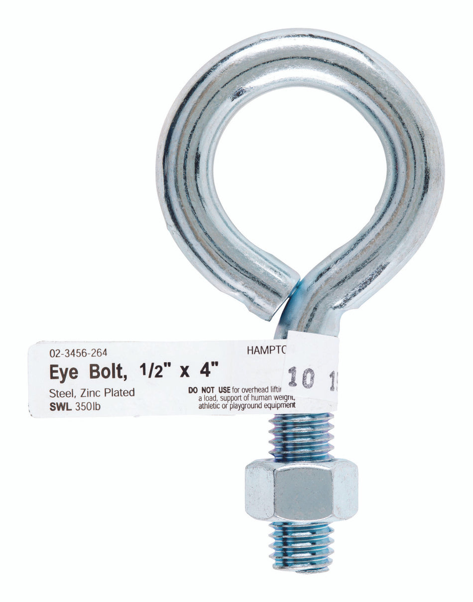 BOLT EYE WITH NUT 1/2 X 4