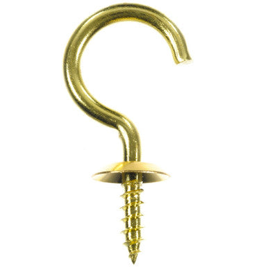 Cup Hook Brass 1" CD4