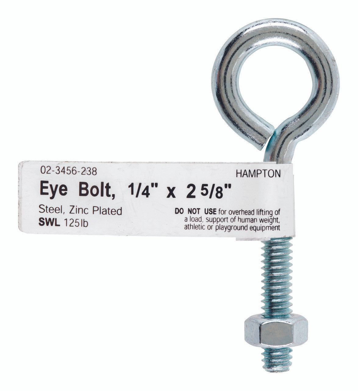 bolt eye with nut 1/4 x 2.63 hardware