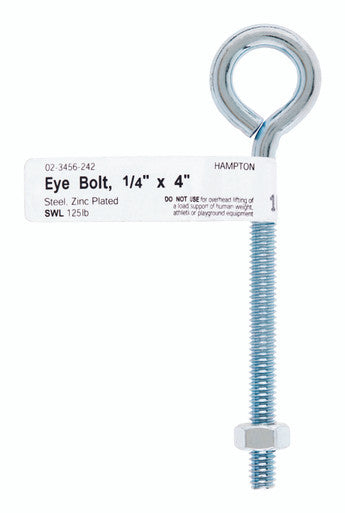 Bolt Eye With Nut 1/4 X 4