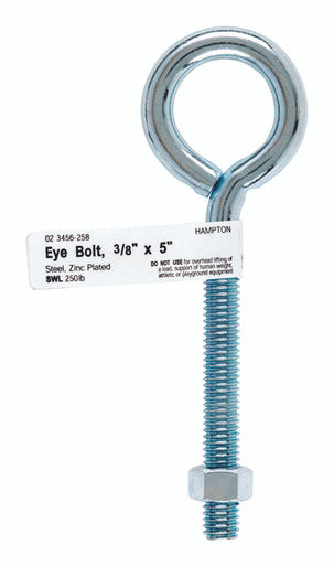 Bolt Eye With Nut 3/8 X 5