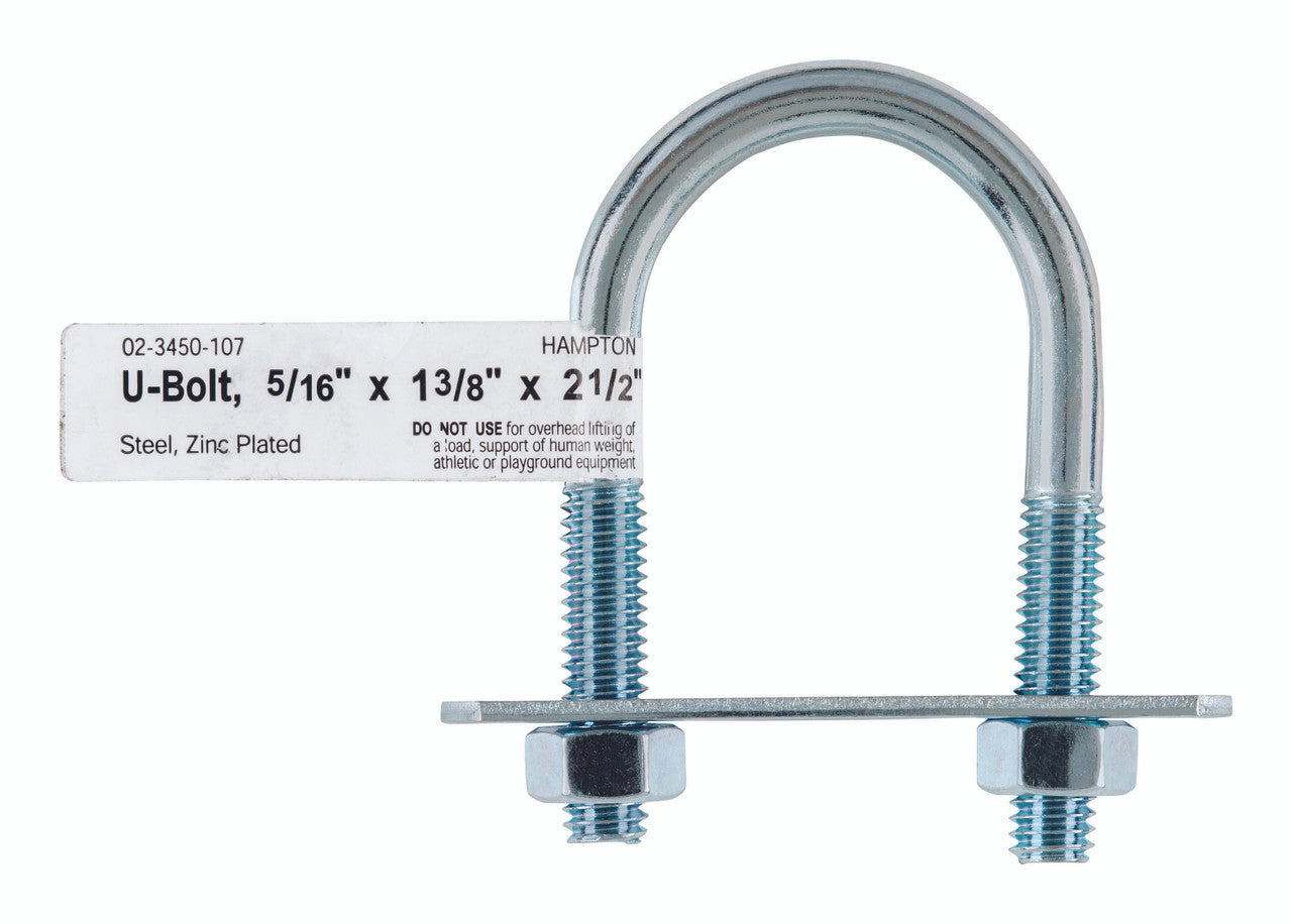 bolt u 5/16 x 1-3/8 x 2.5 hardware