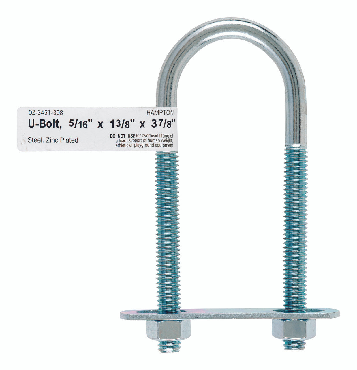 bolt u 5/16 x 1.38 x 3.88 hardware