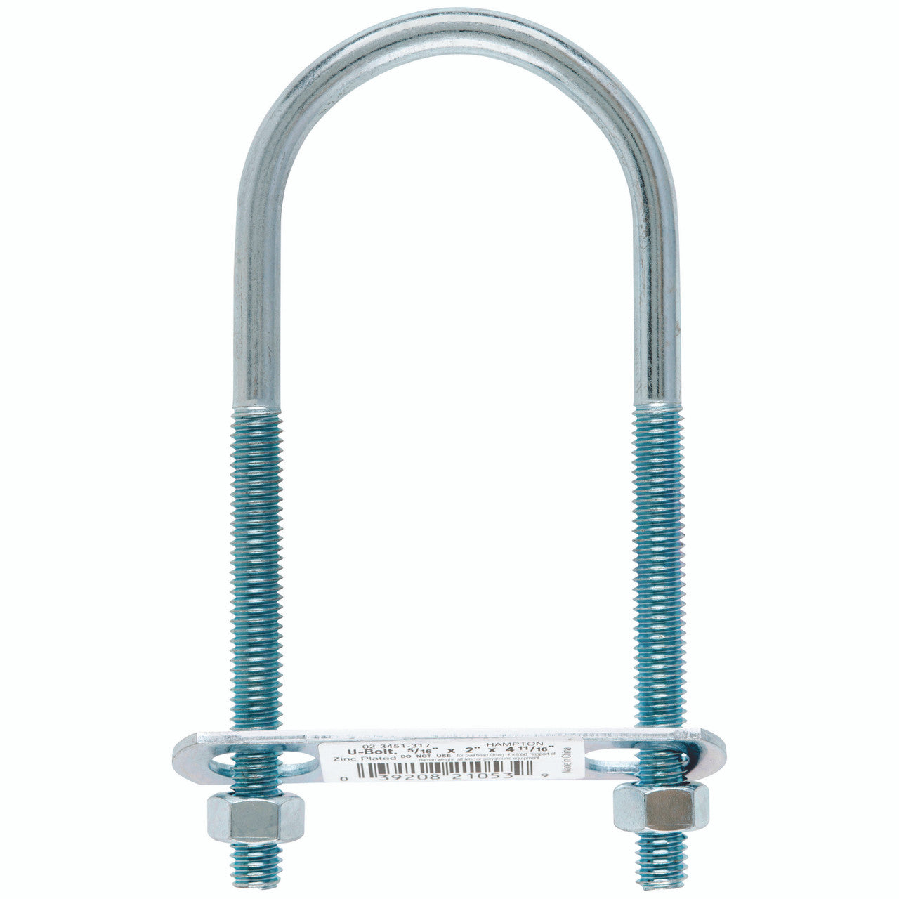 bolt u 5/16 x 2 x 4.69 hardware