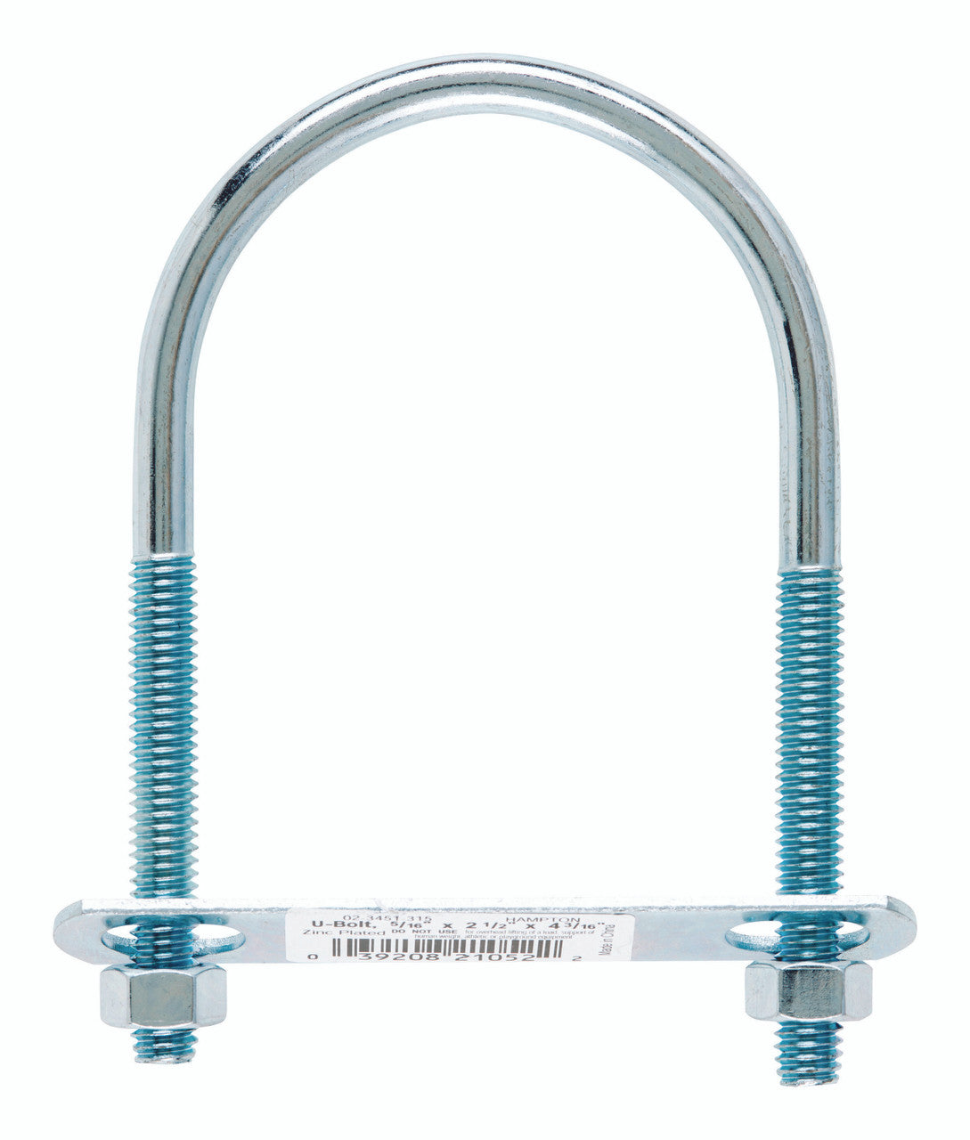 bolt u 5/16 x 2.5 x 4 19 hardware