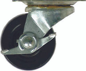 CASTER PLATE 4 SWIVEL AND BRAKE