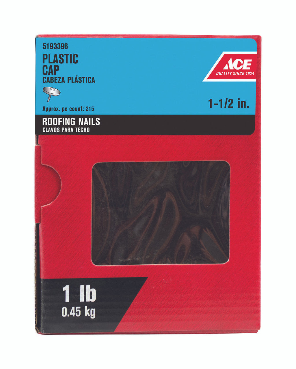 ace roof cap nail 1.51# hardware
