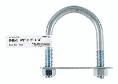 Bolt U 3/8 X 2 X 3