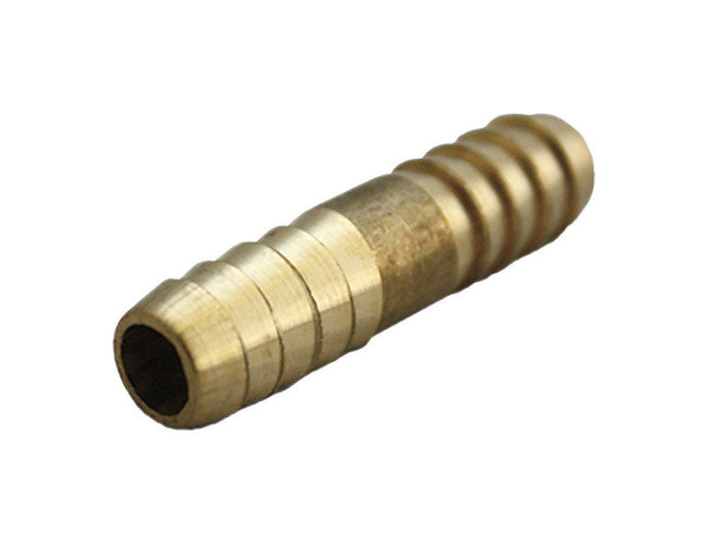 JMF Brass 3/8 in. Dia. x 3/8 in. Dia. Coupling 1 pk Yellow