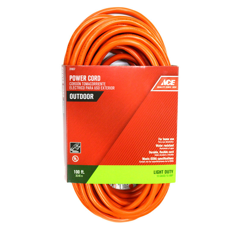 CORD EXTENSION 16/3 SJTW 100 FOOT
