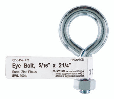 Bolt Eye With Nut 5/16 X 2.25