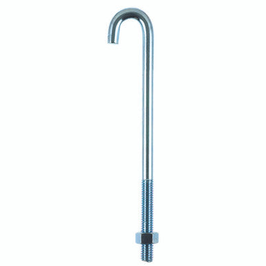 J Bolt With Nut 3/8 X 7