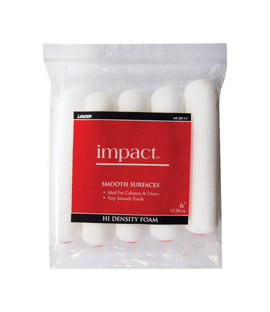 Linzer Impact Foam 1/4 in. x 6 in. W Mini Paint Roller Cover 5 pk