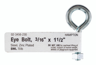Bolt Eye With Nut 3/16 X 1.5