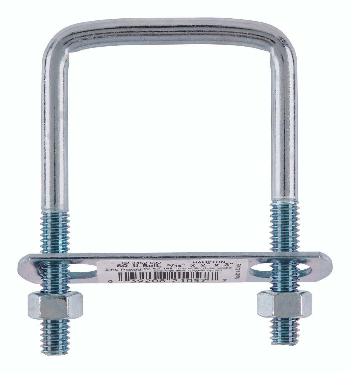 bolt u square 5/16 x 2 x 3 hardware