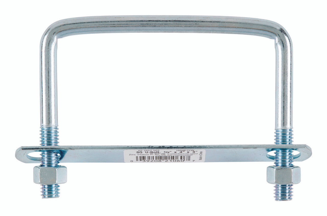 bolt u square 3/8 x 4 x 3 hardware