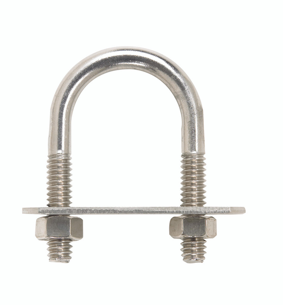 BOLT U 1/4 X 1 X 1.75 STAINLESS STEEL