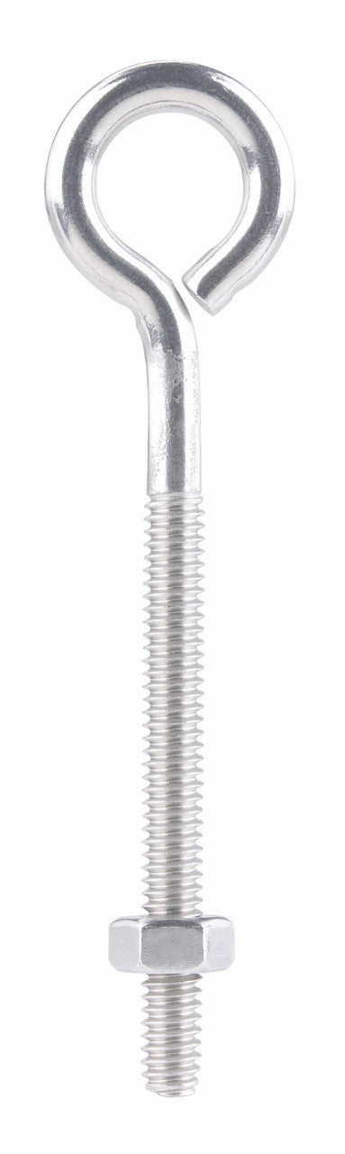 BOLT EYE 1/4 X 4 STAINLESS STEEL