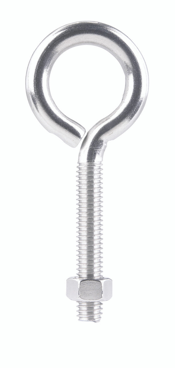 BOLT EYE 3/8 X 4 STAINLESS STEEL