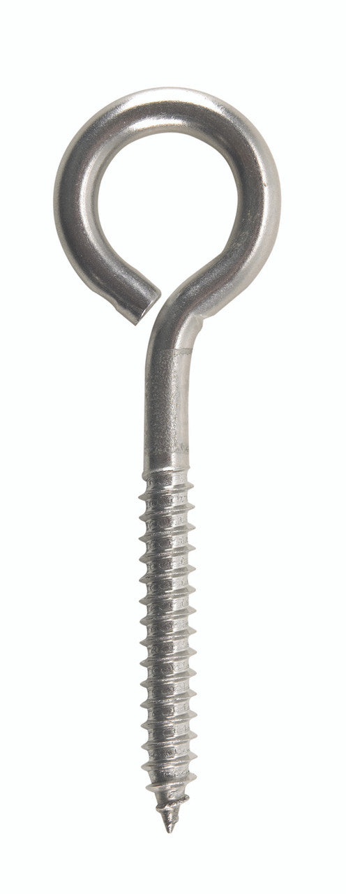 BOLT EYE LAG 5/16 X 4 STAINLESS STEEL