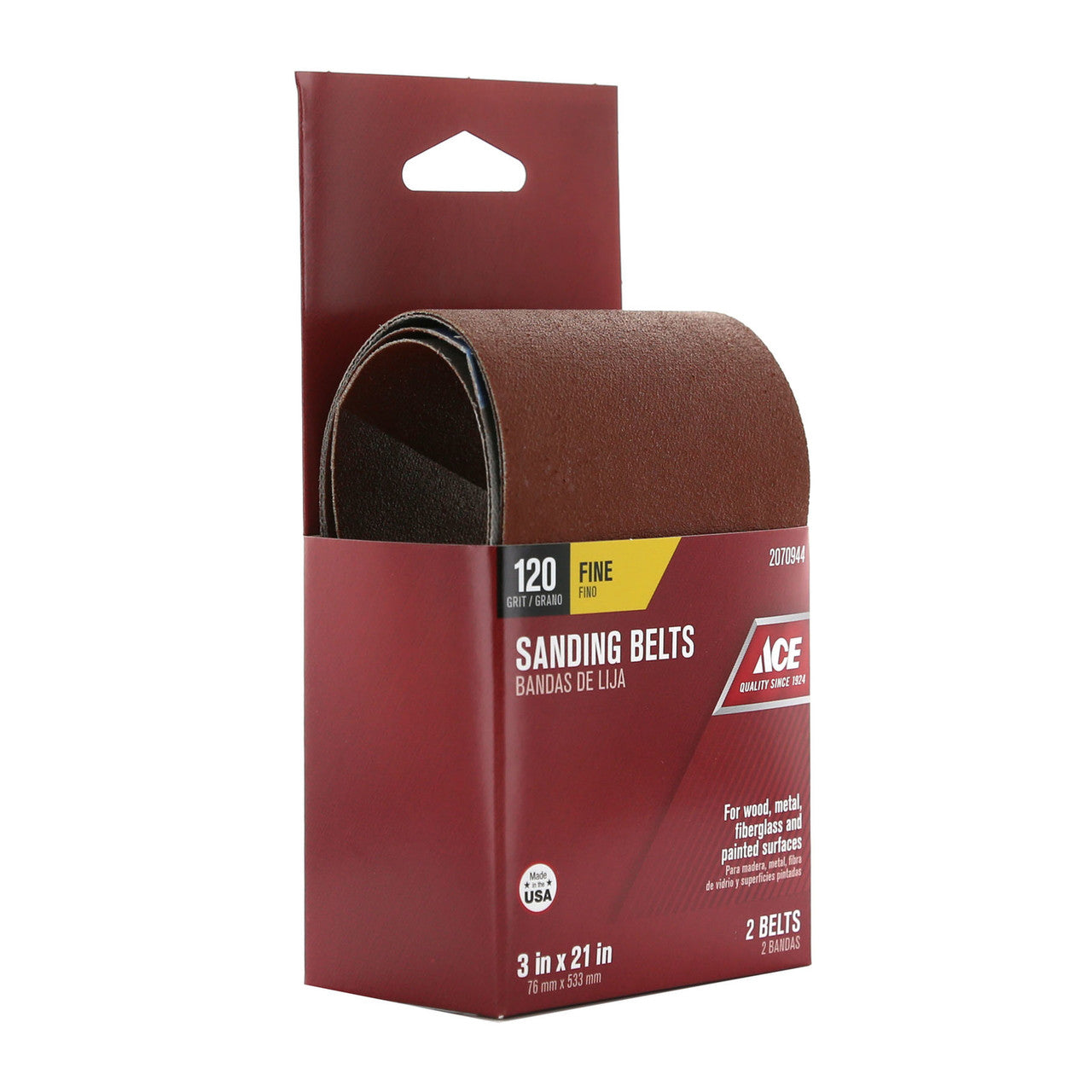 aluminum oxide belt 120 grit sanding abrasive surface prep