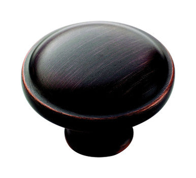 Amerock Allison Round Cabinet Knob 1-1/4 in. Dia. 15/16 in. Oil Rubbed Bronze 10 pk