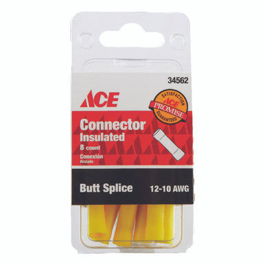 Connector Butt Splice Insulated 12-10 AWG Pack 8