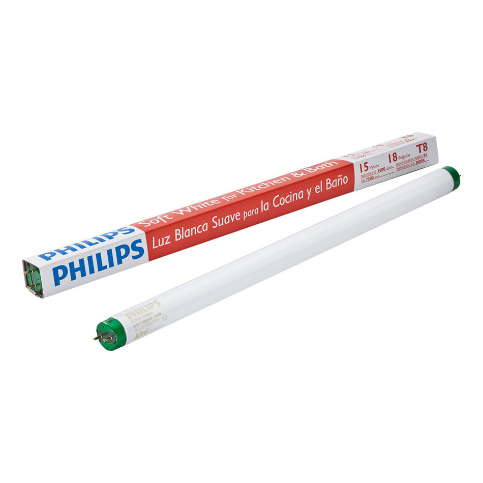 5 watts T8 1 inch Diameter x 18 inch Long Fluorescent Bulb Soft White Linear 3000 K 1 pack