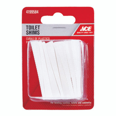 Ace Toilet Shims White Plastic