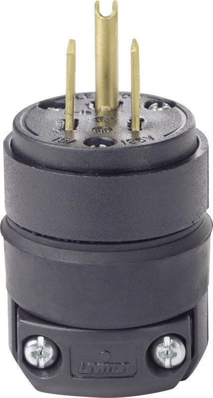 GROUNDING PLUG 15 AMP BLACK