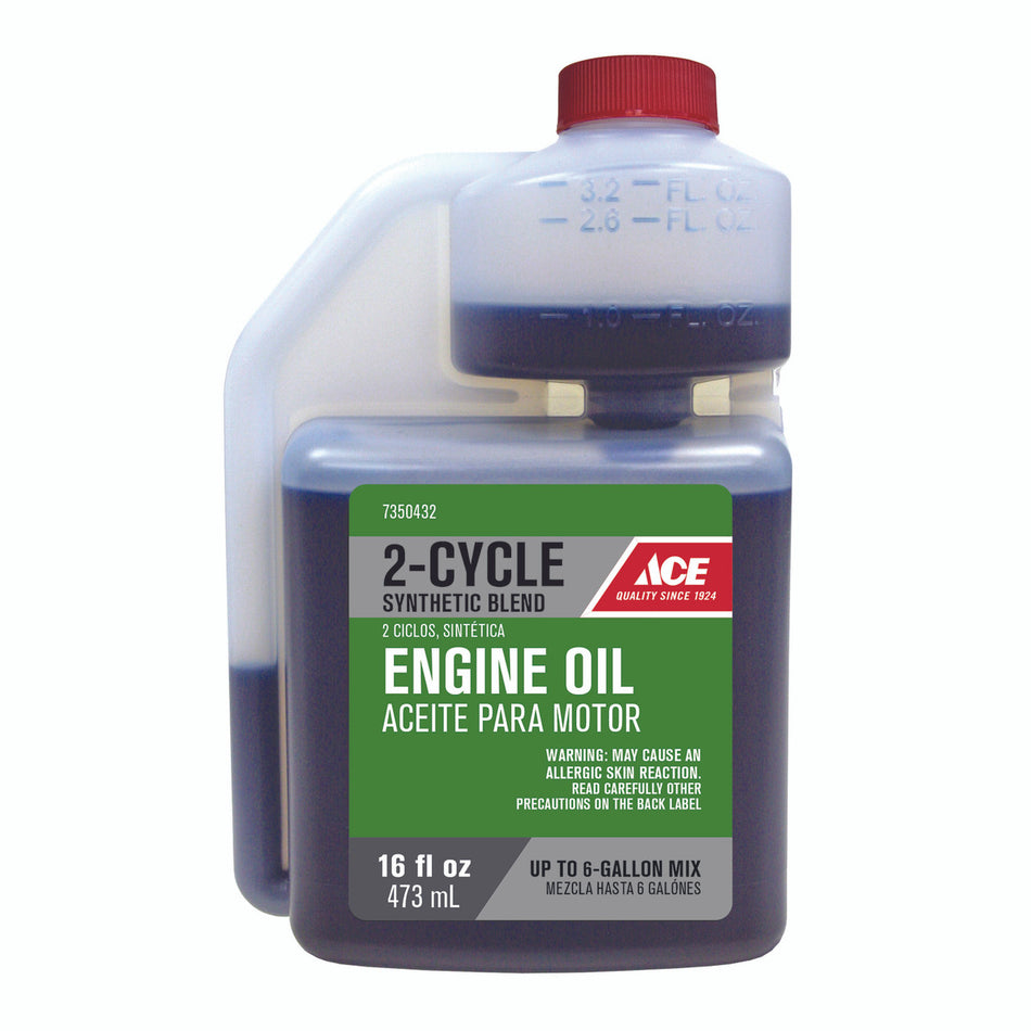 Ace 40:1/50:1 2 Cycle Engine Synthetic Motor Oil 16 oz.