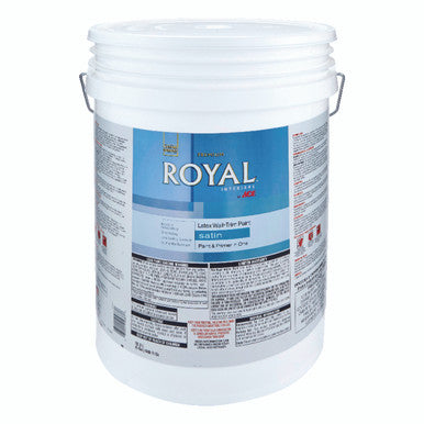 Ace Royal Satin Ultra White Vinyl Acetate/Ethylene Interior Latex Wall+Trim Paint Indoor 5 ga