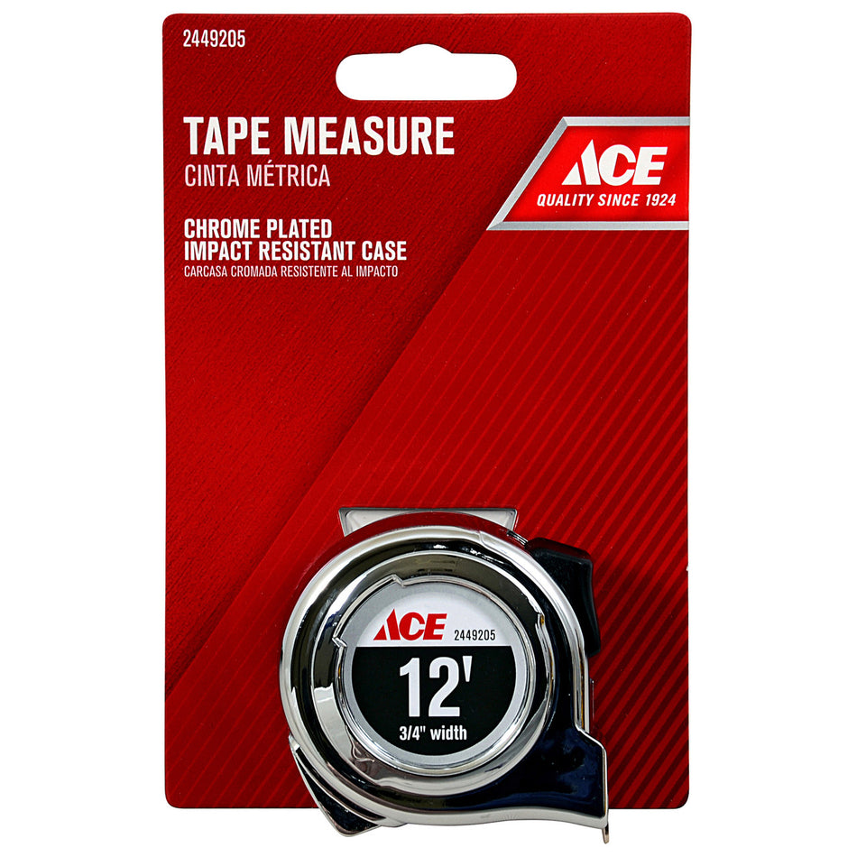 TAPE RULER 3/4 X 12 FOOT CHROME