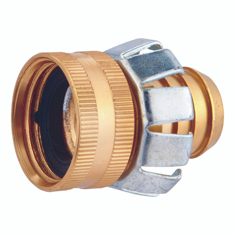 Ace 3/4 Metal Threaded Female Clinch Hose Mender Clamp
