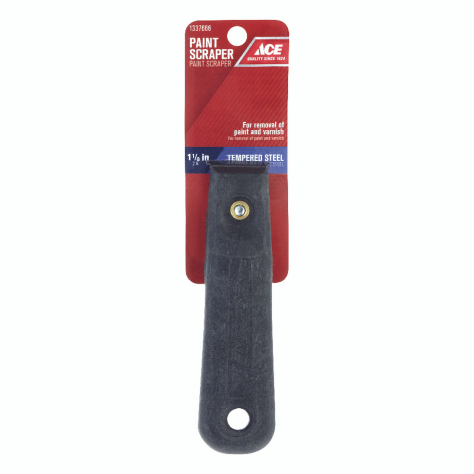 Ace 1-1/8 in. W Carbon Steel Double Edge Paint Scraper