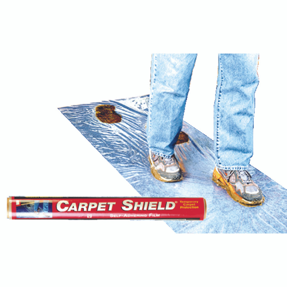 Surface Shields Carpet Shield Self-Adhering Film 3 mil x 24 in. W x 50 ft. L Polyethylene Clear