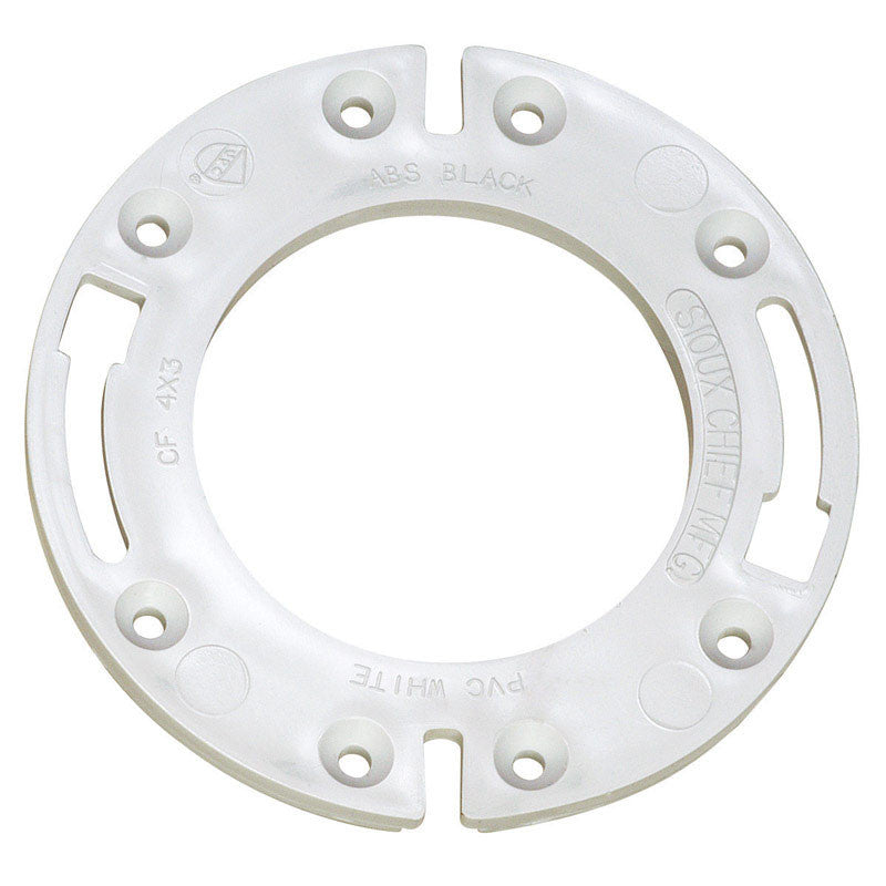 Sioux Chief closet flange DWV plumbing PVC ABS