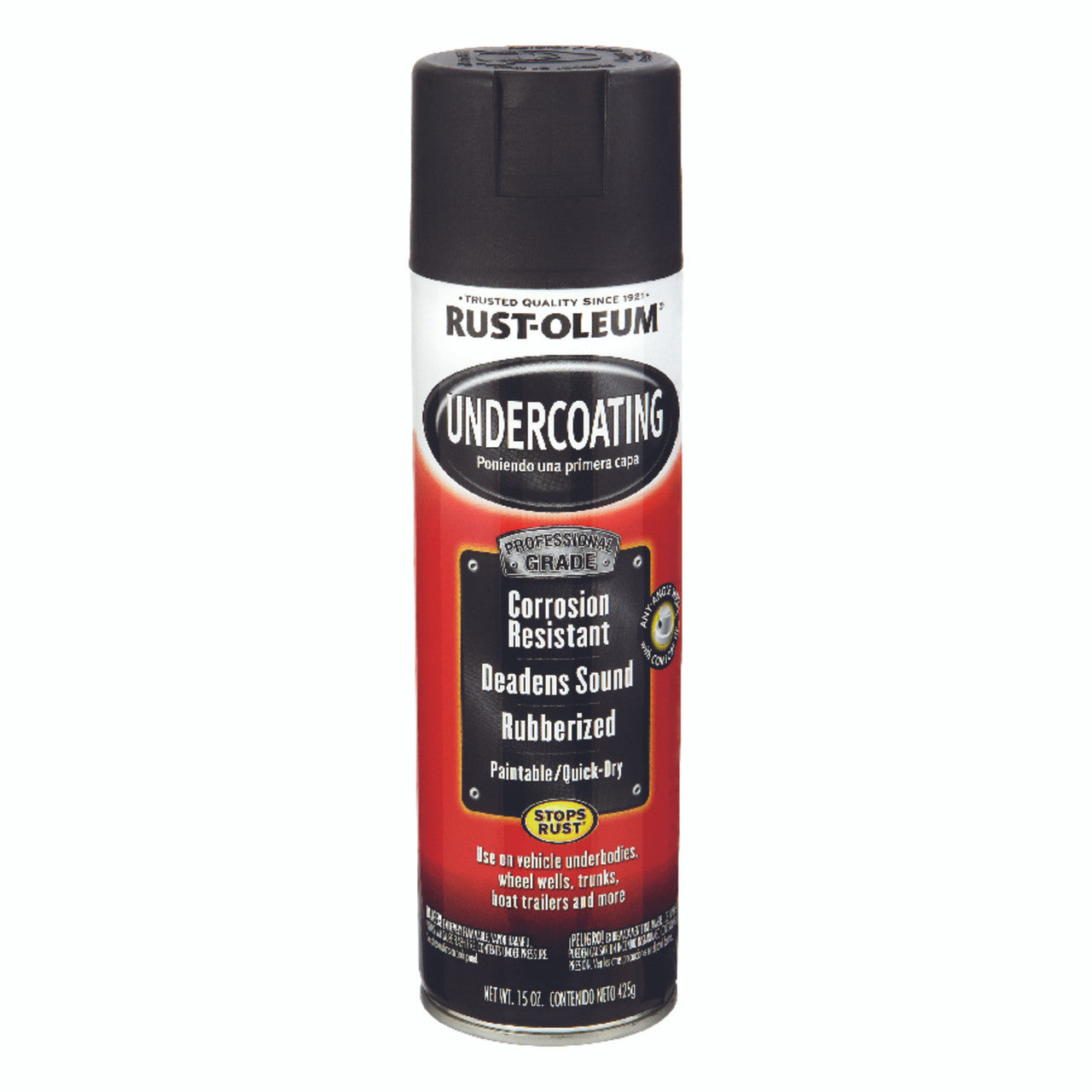 black industrial spray paint