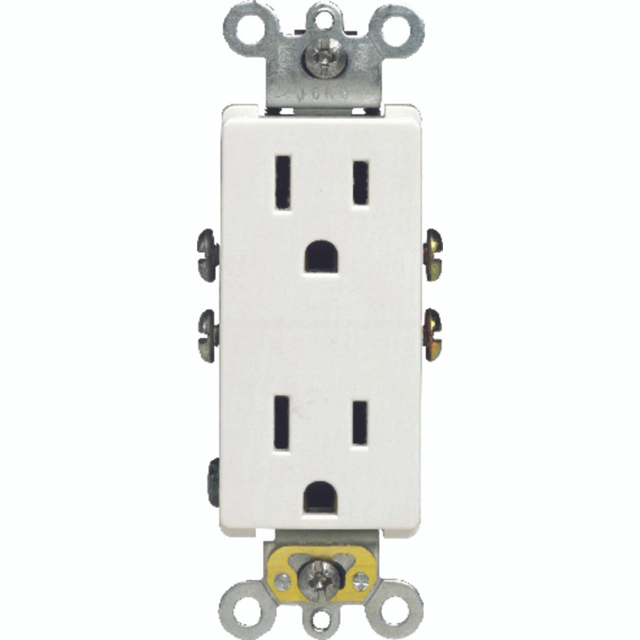 receptical ground duplex decor white electrical supply