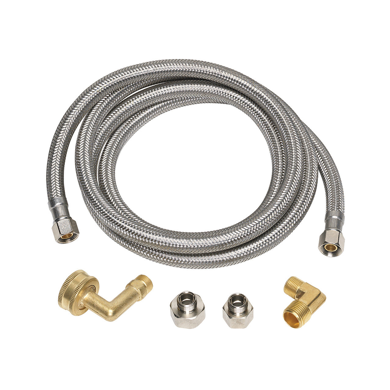ace 3/8 in. compression x 3/8 in. dia. mip 48 in. braided stainless steel supply line plumbing pipe tee