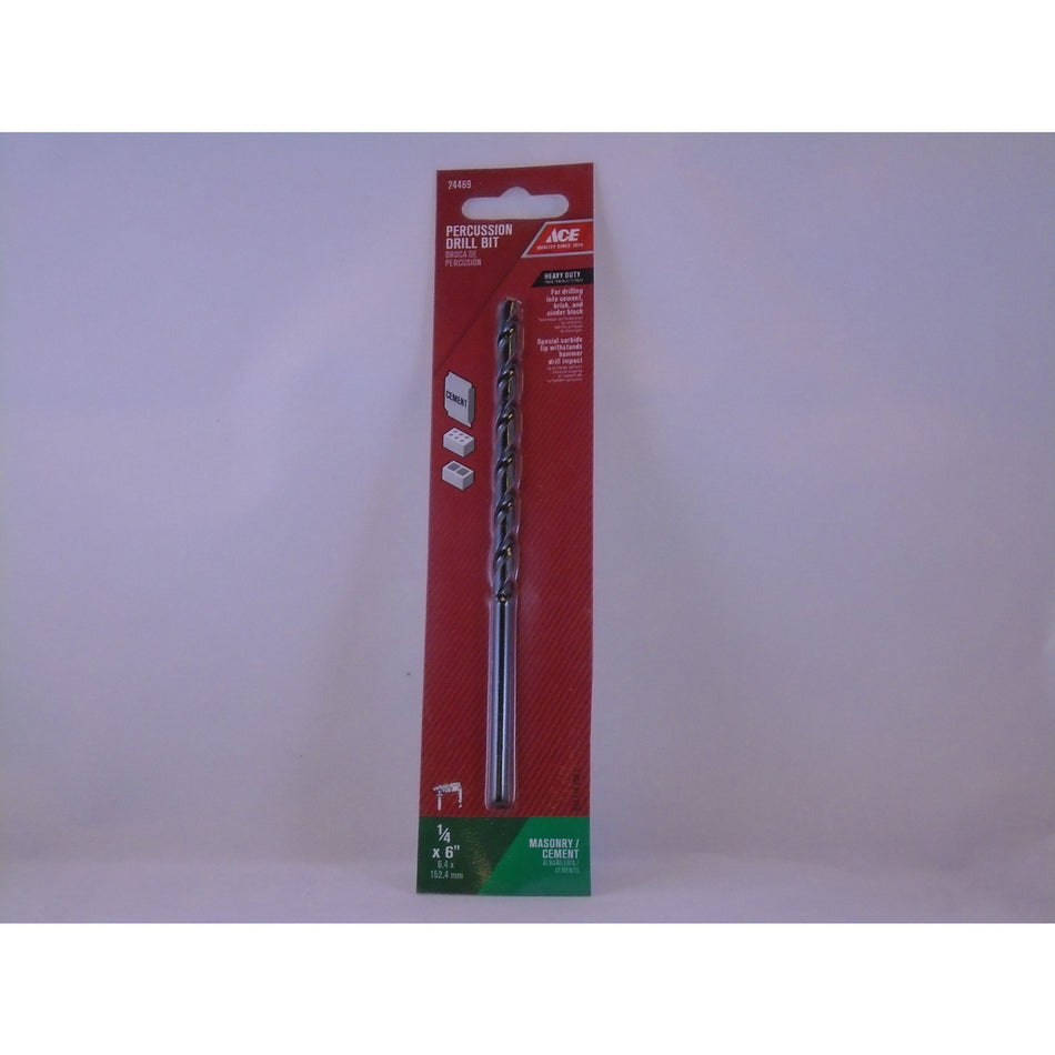 BIT DRILL PERCUSSION 1/4 X 6