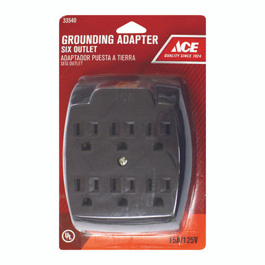 Adaptor Outlet 2-6 Brown 15 Amp