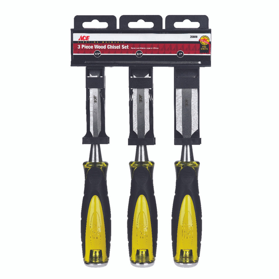 CHISEL SET 3 PIECE WOOD PRO