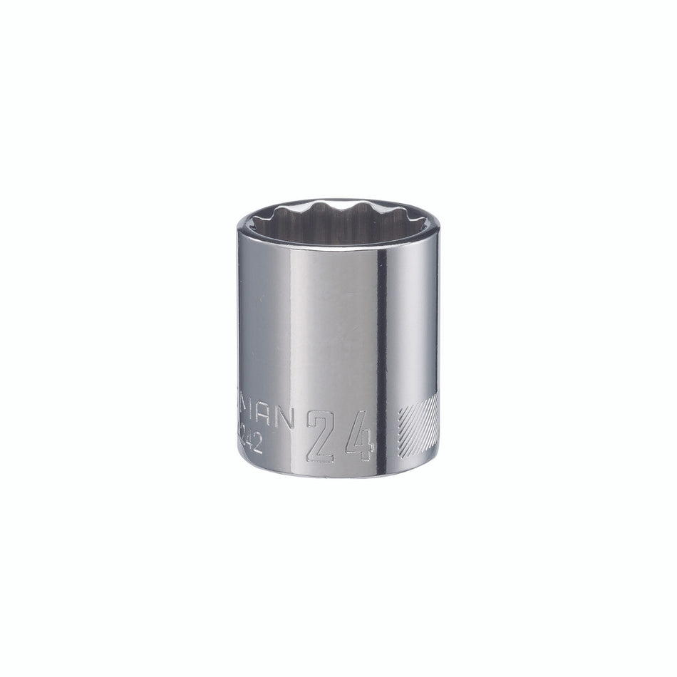 CRAFTSMAN SOCKET 1/2 DRIVE 24 MILLIMETER 12 POINT
