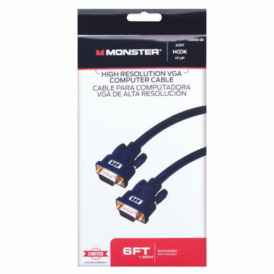 Cable High Resolution VGA 6 Foot Black